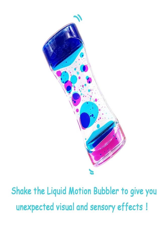 Pryfil Liquid Motion Bubbler Timer Sensory Toys for Relaxation,Water Motion Timer Fidget Toy for All Age,Drip Oil Motion Bubble Sensory Play for Office Home Table Decor (1 Pack)-Multicolor - Image 2